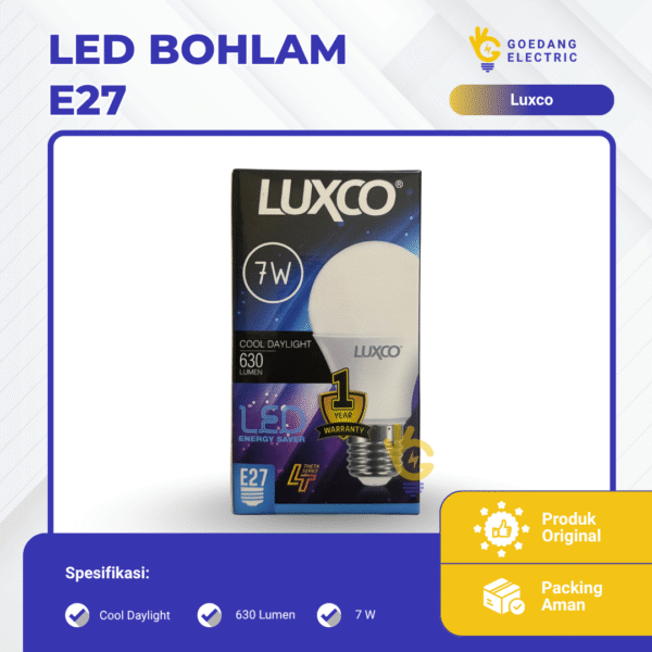 LED E27 7W Putih 630 Lumen