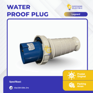 Water proof plug 63a/220-250v, 2+e