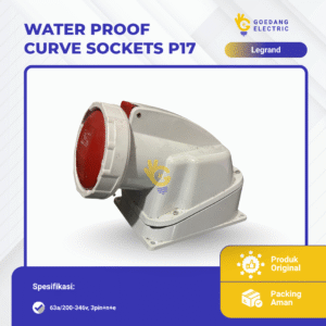 Water proof curve sockets p17, 63a/200-346v, 3pin+n+e