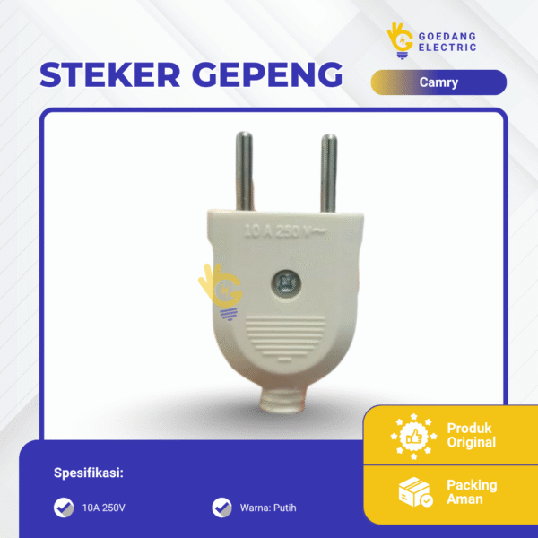 Steker gepeng putih