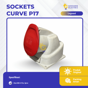 Sockets curve p17, 32a/380-415v, 3p+e