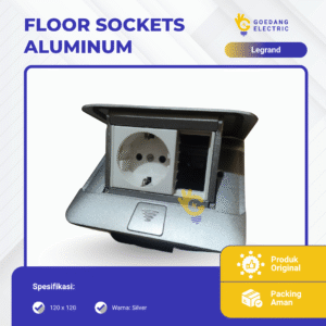 Floor sockets, aluminum, 120x120
