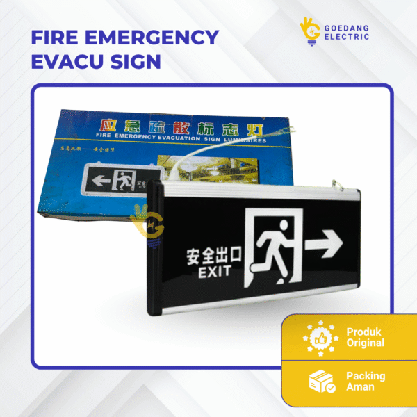 Fire Emergency Evacu Sign Luminaires