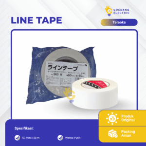 Line tape 50mm x 50m, white